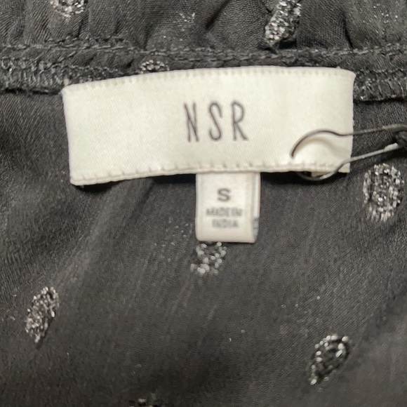 NSR Metallic Dot Ruched Sleeve Shift Dress Size S. - Picture 7 of 8